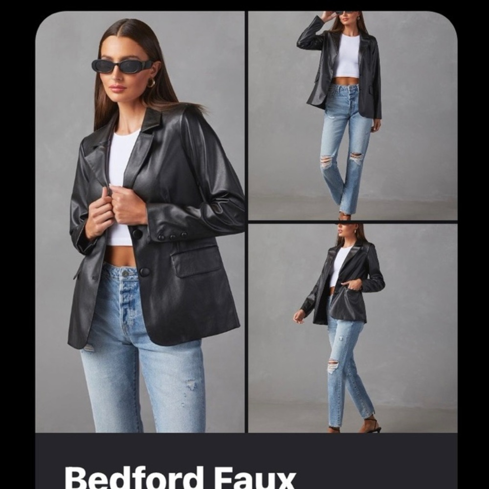 Faux Leather Jacket